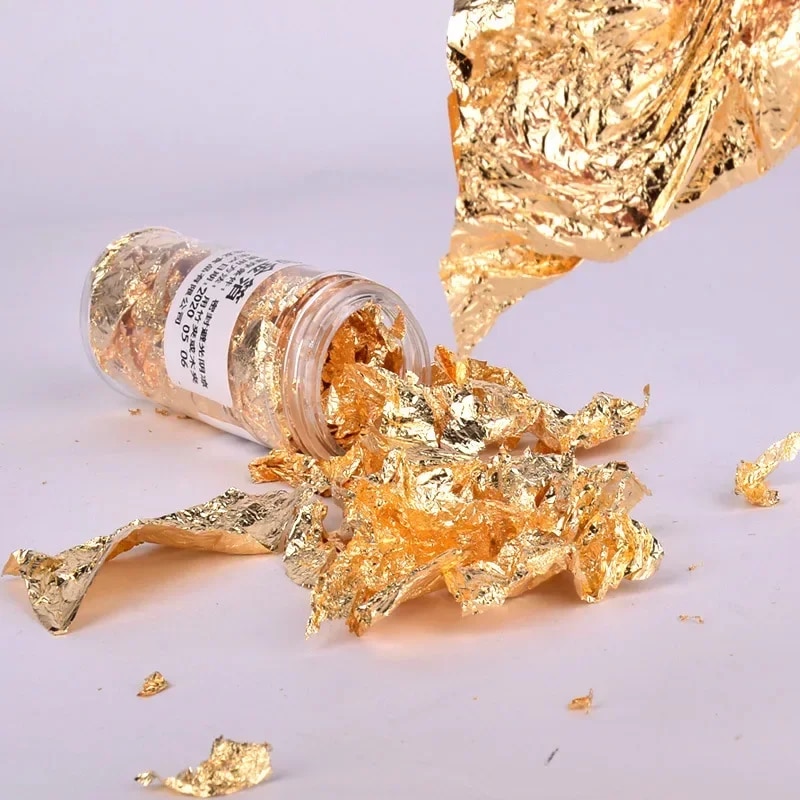 2g/1g Metallic Foil Flakes Gol - Gold Foil Flakes 리뷰 및 가격
