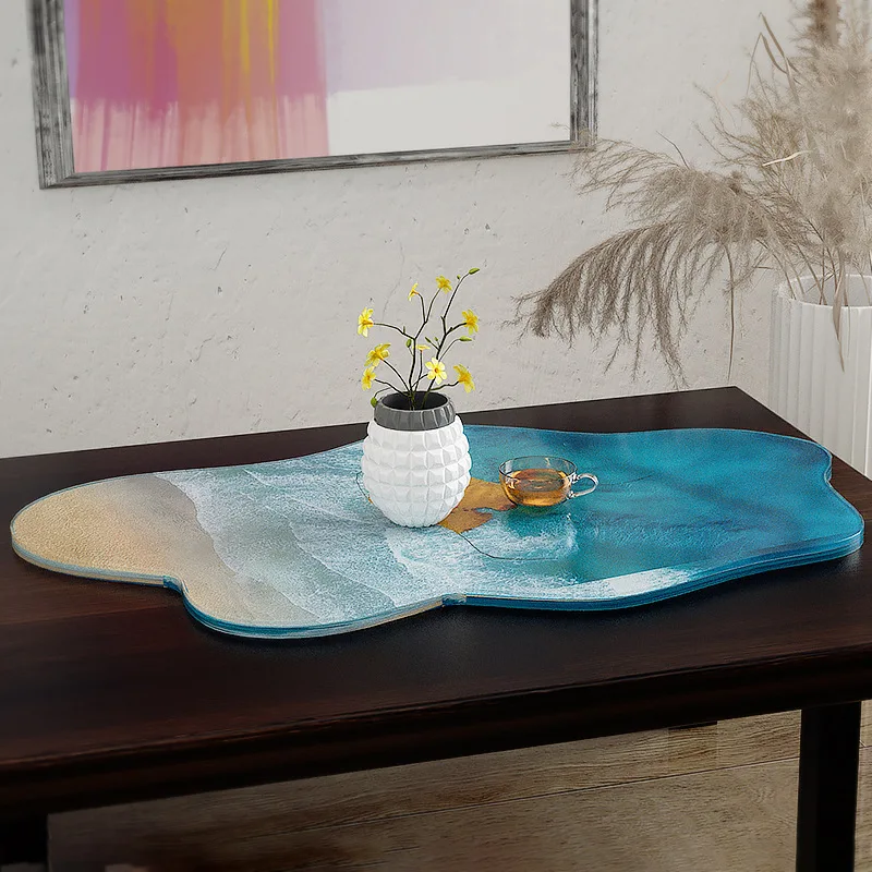 Large 61cm Irregular tray epox - Resin Ocean Wave Mold 리뷰 및 가격