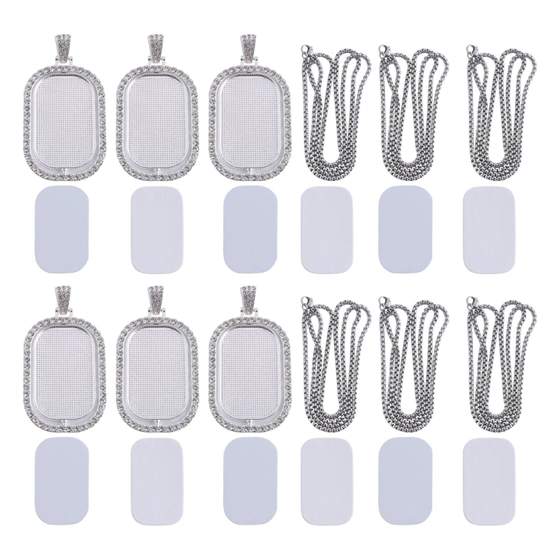 WORTHOWN-48Pcs Sublimation Rhi - Bezels Set Pendant 리뷰 및 가격