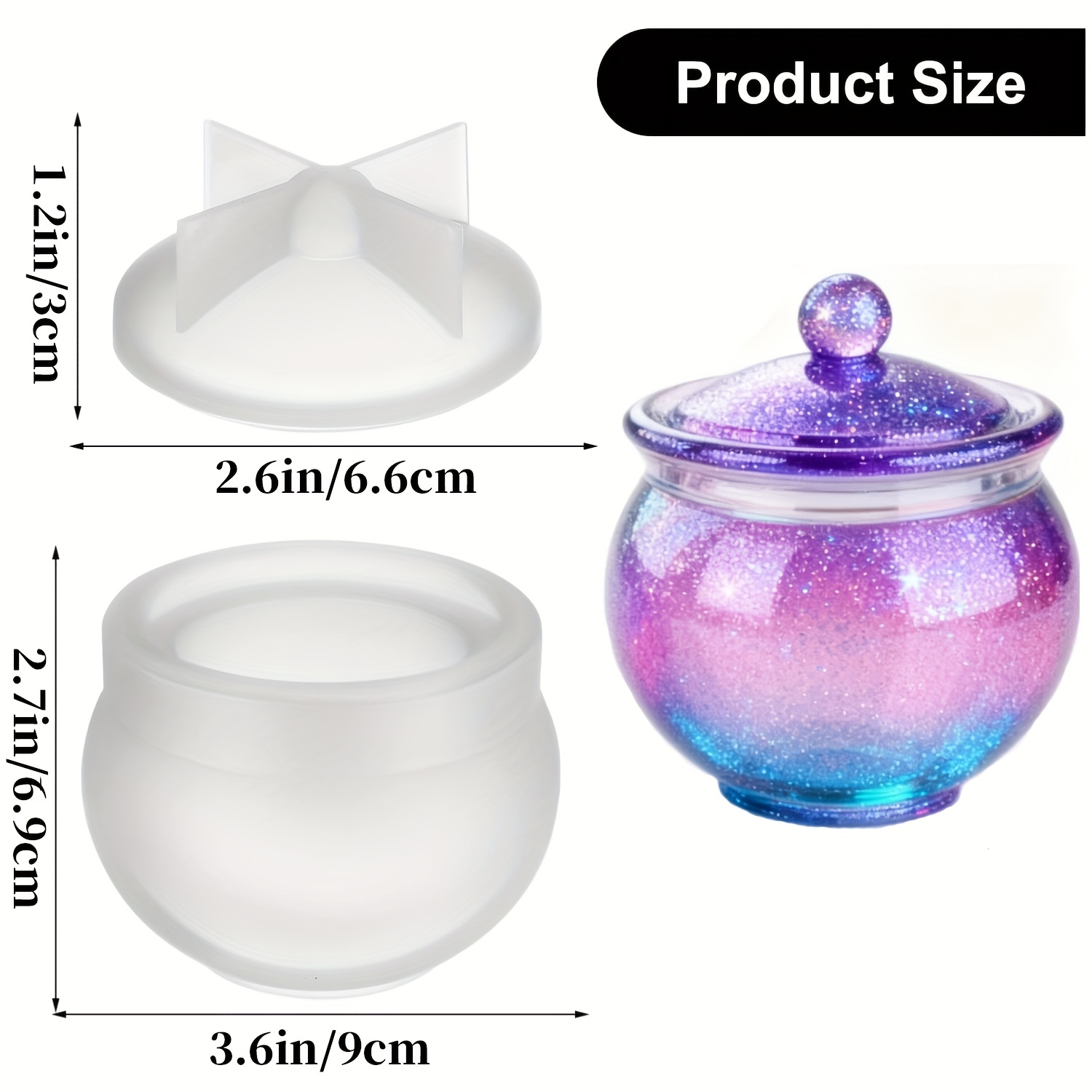 1 set of round resin can molds - Resin Jewelry Kit 리뷰 및 가격