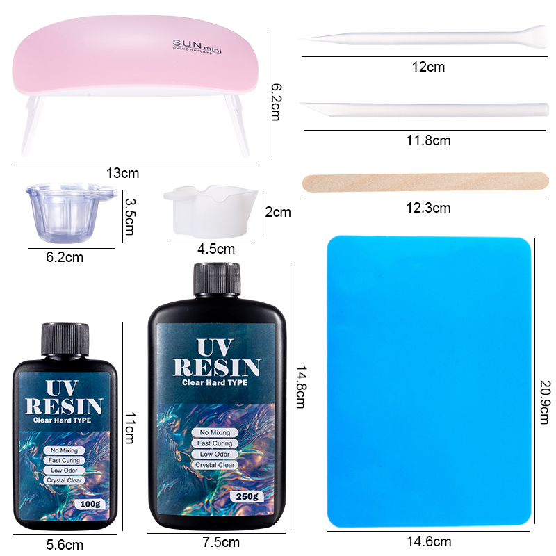 100g/250g Clear UV Resin Hard  - Epoxy Uv Resin Kit 리뷰 및 가격