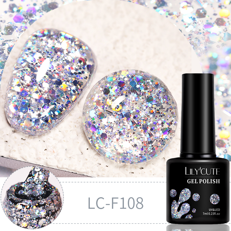 LILYCUTE 7ml 6Pcs/Set Glitter  - Resin Glitter Pack 리뷰 및 가격
