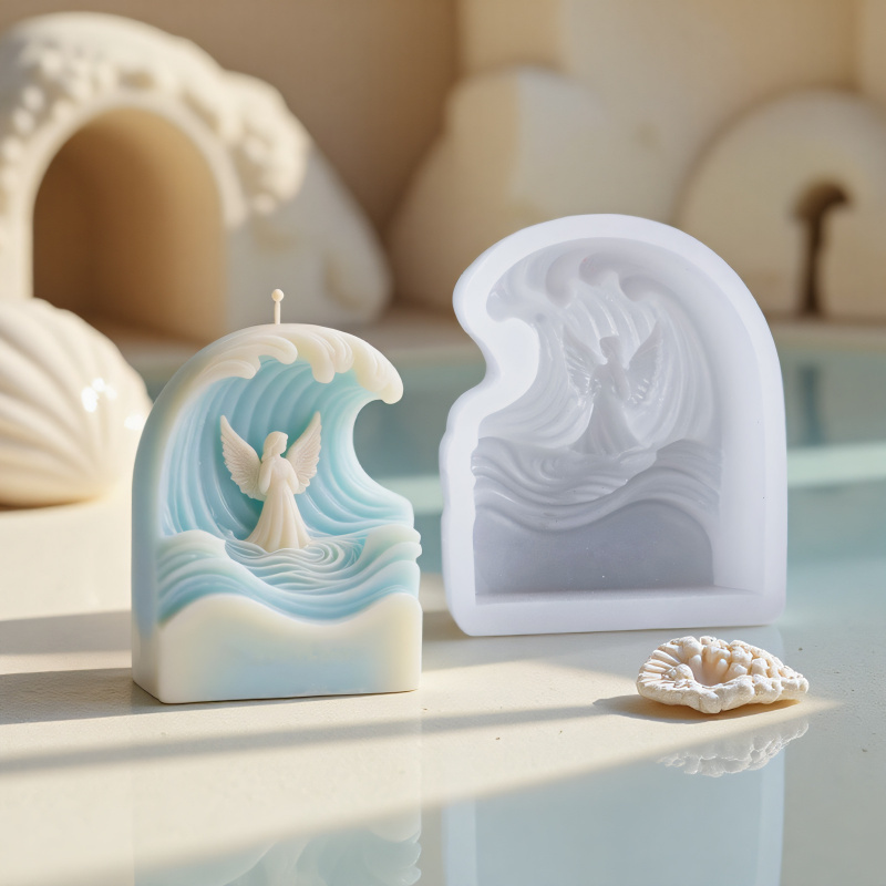2pcs Wave Angel Silicone Mold  - Resin Ocean Wave Mold 리뷰 및 가격